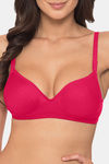 Komli Padded Non-Wired 3/4Th Coverage T-Shirt Bra - Dark Pink — thumbnail 5